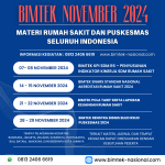 INFO JADWAL BIMTEK DAN PELATIHAN RUMAH SAKIT DAN PUSKESMAS